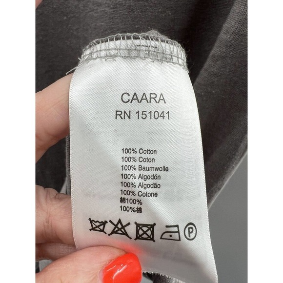 CAARA Women’s Sleeveless Lace Shoulder Cotton Sheath Gray Size Large NWT​ - Picture 6 of 8